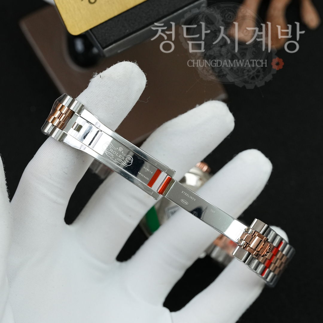 롤렉스 레이디 데이저스트 초코 6 다이아 콤비 상세 이미지 12