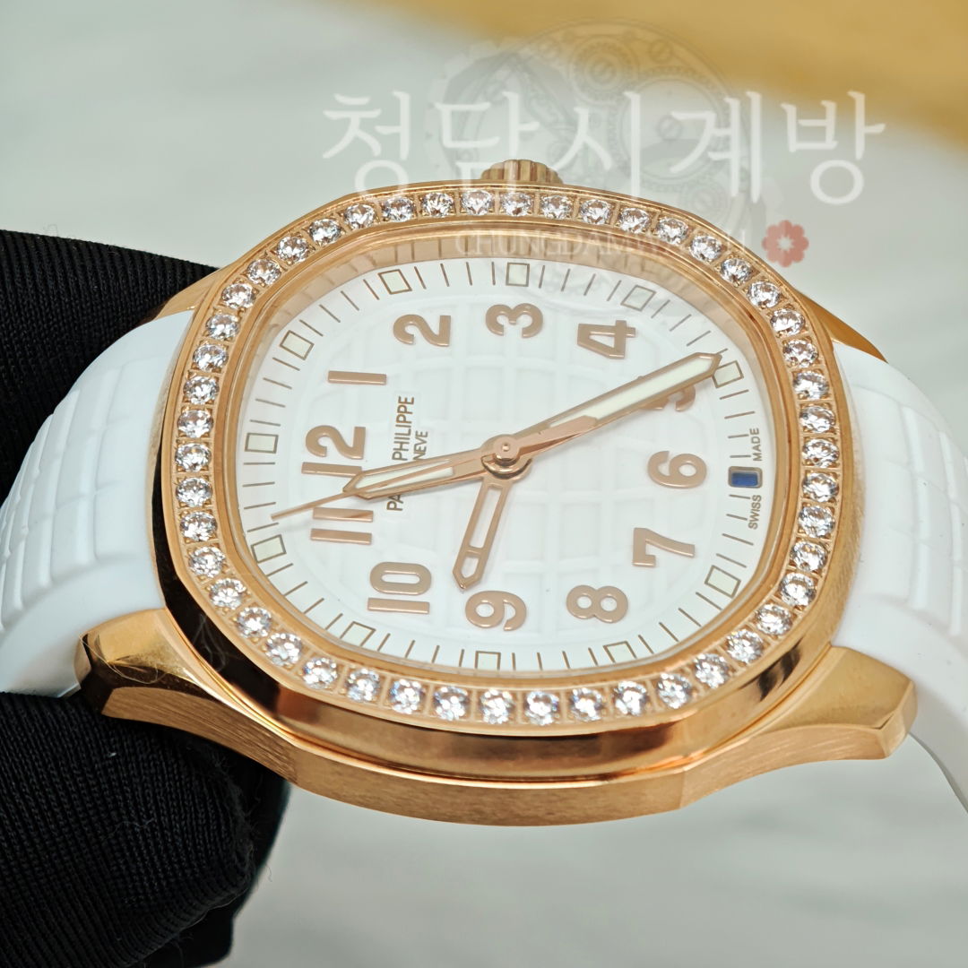 파텍필립 아쿠아넛 루체 트레블타임 로즈골드 다이아베젤 상세 이미지 6