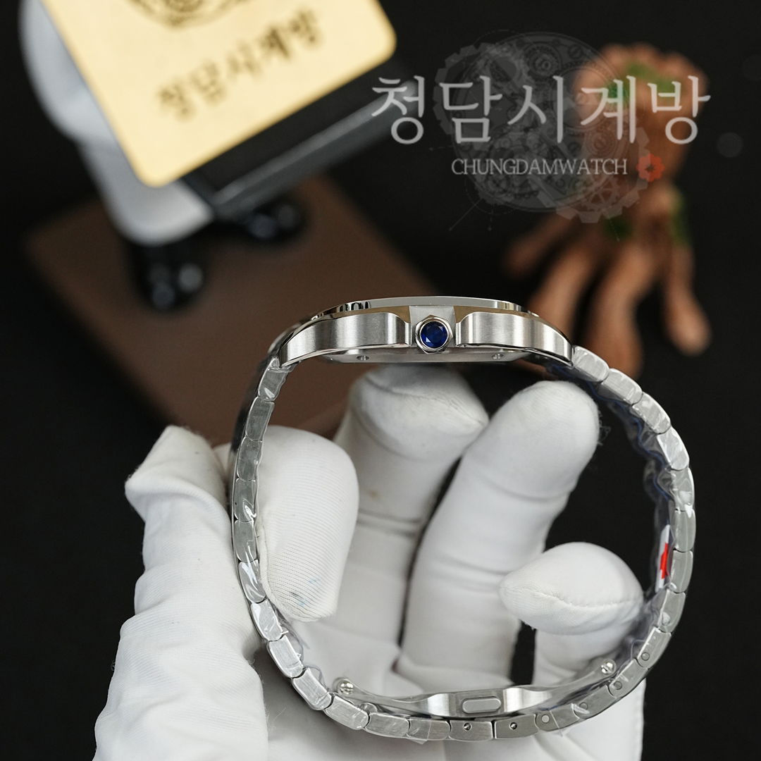 까르띠에 산토스 드 까르띠에 청판 미디움 상세 이미지 8
