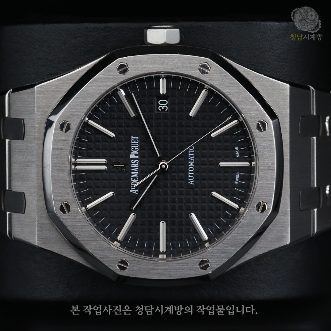 오데마피게 로얄오크 15400 블랙 상세 이미지 6