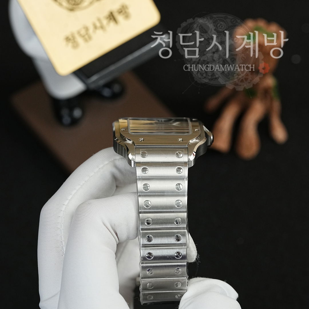 까르띠에 산토스 드 까르띠에 청판 미디움 상세 이미지 9