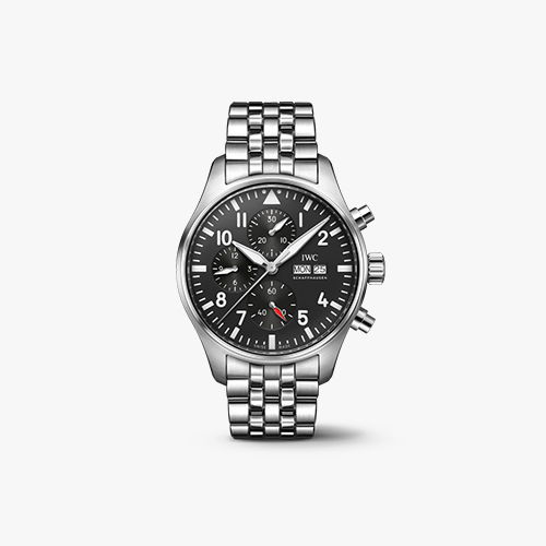 IWC 파일럿 워치 크로노그래프 블랙 상품 이미지 1